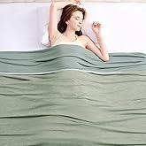 Topcee Cooling Blanket(90"x108"King Size) for Night Sweats Absorbs Heat to Keep Adults Cool on Warm Nights, Q-Max 0.5 Cooling Blankets for Hot Sleepers, Ultra-Cool Lightweight Blanket for Bed