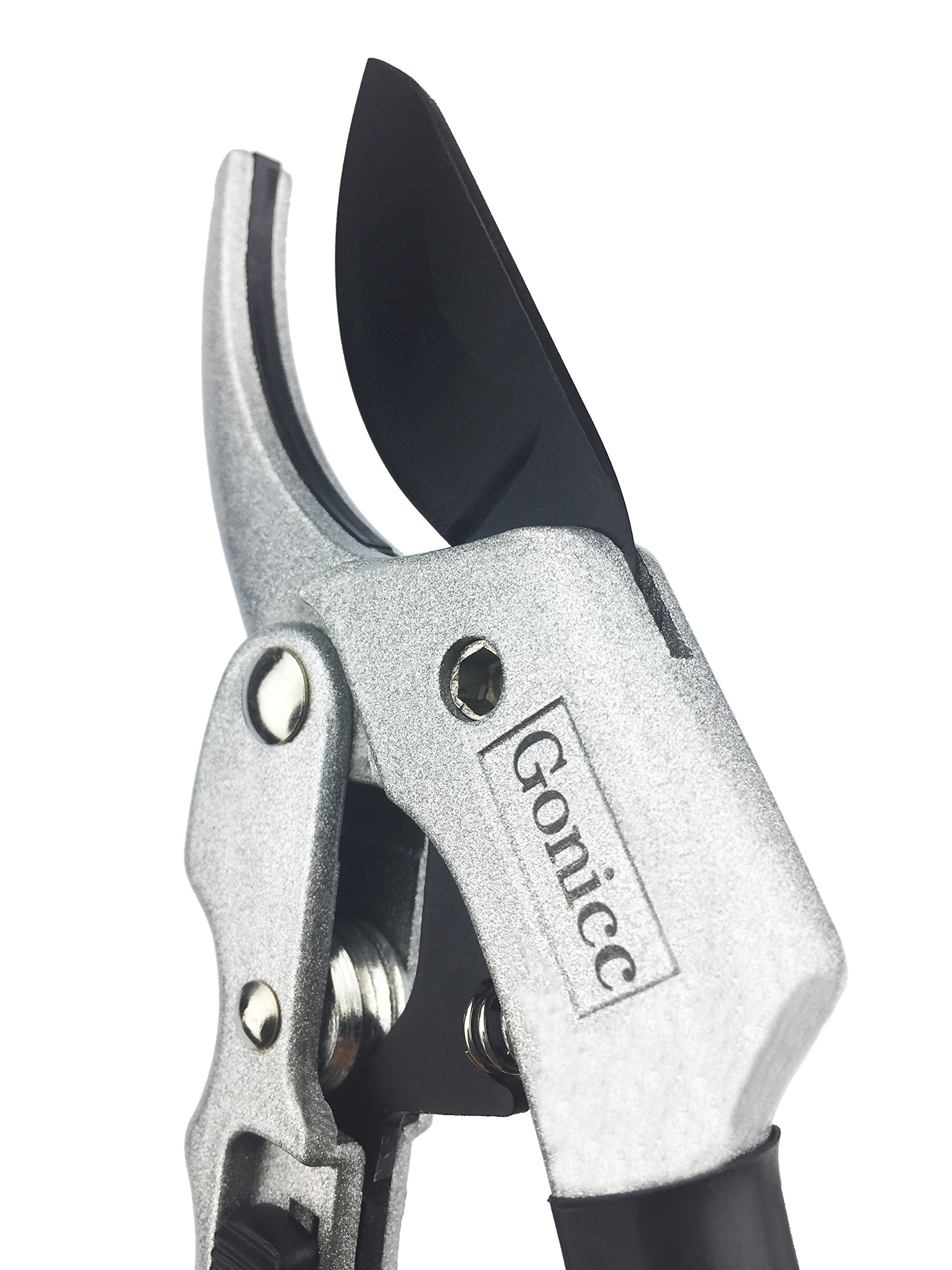 gonicc 8" Professional SK5 Steel Blade Sharp Anvil Pruning Shears