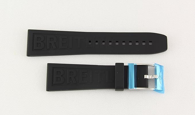 breitling black diver pro rubber strap
