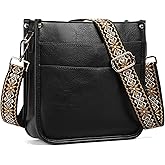 SENDEFN Crossbody Bags for Women Vegan Leather Hobo Purses Shoulder Handbags With Wide Shoulder Strap