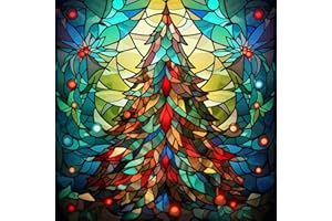 KICHANG Christmas Tree Diamond Painting Kits 5D Diamond Painting,DIY Diamond Art Diamond Painting Kits for Adults,Round Full Drill Diamond,Diamond Dots Diamond Art Kits for Home Decor Gift-12x12inch