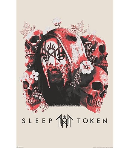 ポスター Sleep Sleep Token Hypnosis Logo Textile Poster 70Cm X 106Cm Black