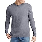 Hanes Men's Originals Long Sleeve T-Shirt, Lightweight Tri-Blend Jersey Tee for Men, Available in Tall