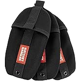 Heavy Duty Ratchet Strap Organizer Pouches (3-Pack) – Small Tie-Down Storage for Bungee Cords, Stretch Straps, Tow Ropes – RV Storage Bag for Truck, Trailer, Toolbox – Ratchet Rangler