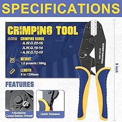 haisstronica Crimping Tool For Heat Shrink