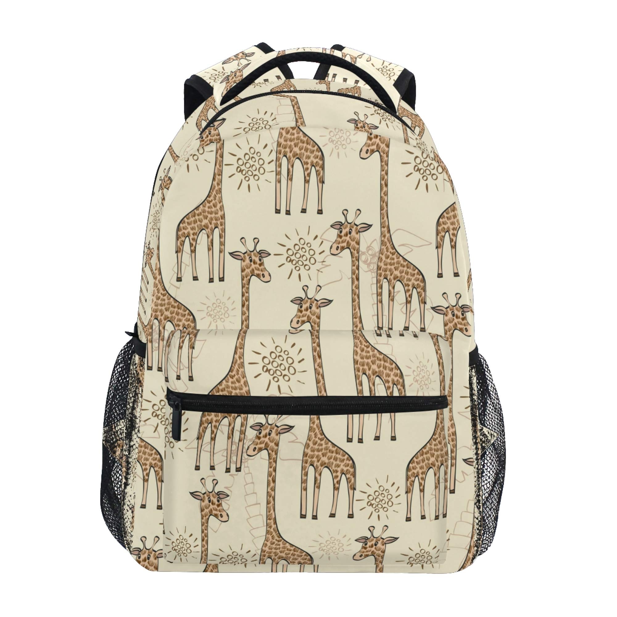 Children's Backpack, Schoolbag Animal Cute Giraffe Large Capacity Students Bookbag Rucksack Knapsack for Boys Girls Adults Teen