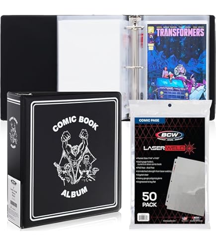 Amazon.com : Comic Book Collection Binder, Stores 15 Comics, 8.5