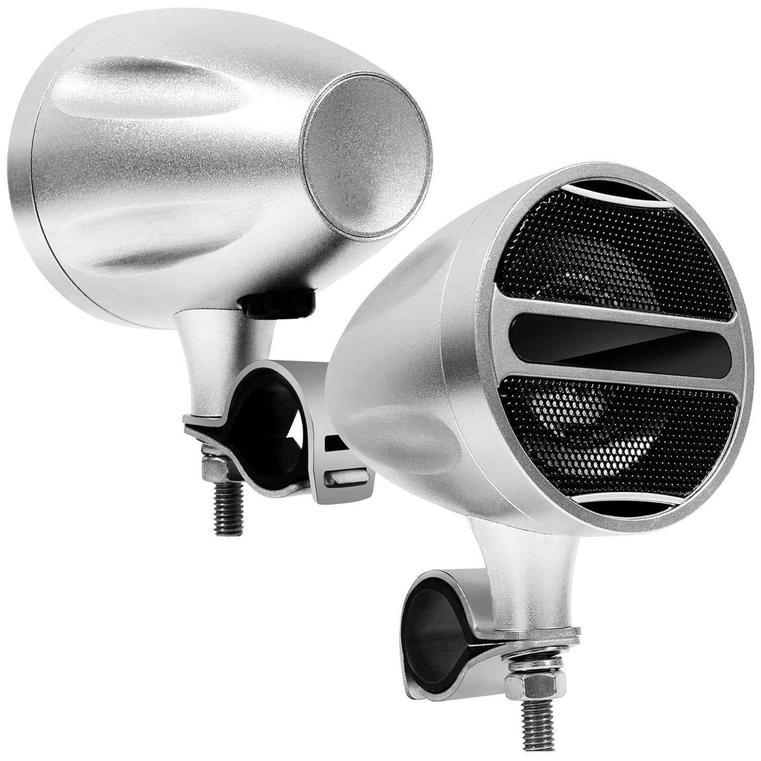 Motorcycle Speaker Systems Electronics Handlebar Mount Music Player Audio Amp System w/USB Read