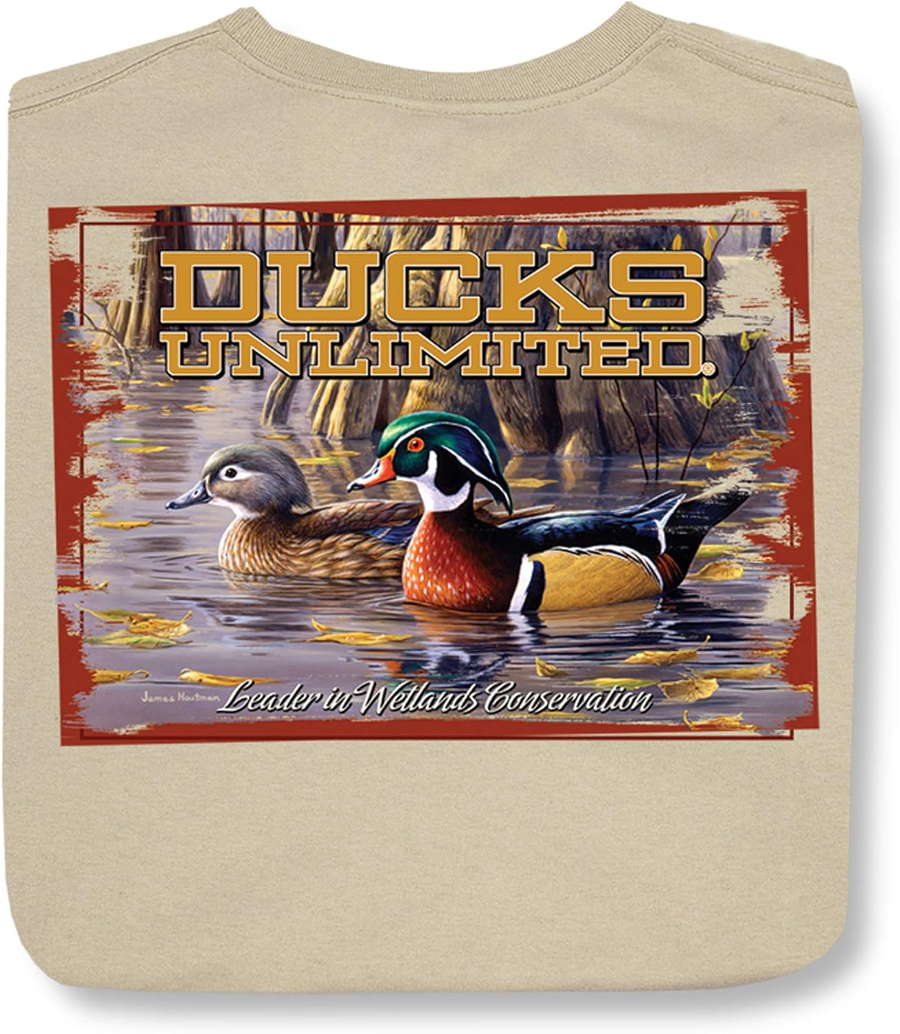 Ducks Unlimited Men's Screen Printed Short Sleeve Tee Shirt