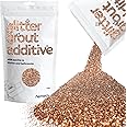 Hemway Glitter Grout Additive add Sparkle to Mosaic Tiles, Bathrooms, Wet Rooms, Kitchens, Tiled Based Rooms and Cement Based Grouts 100g / 3.5oz - Bronze Brown
