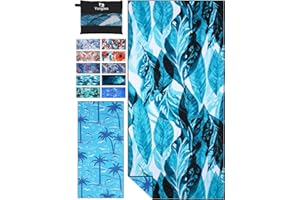 YONGOES Microfiber Lightweight Thin Beach Towel Sand Free Quick Dry Super Absorbent Compact Oversized Large Towels for Swimming Pool Yoga Gym Travel Vacation Beach Accessories Essentials for Adults