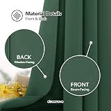Deconovo Dark Forest Blackout Curtain 52x72 1 Panel Thermal Eyelet view 3