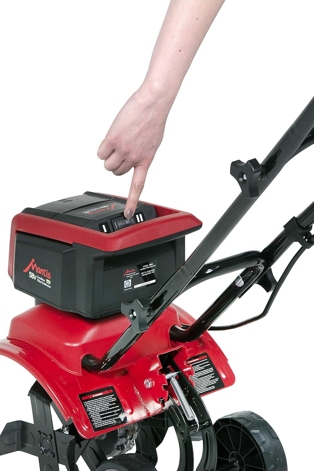 Mantis 3550 Electric Tiller/Cultivator, One Size, Green & Red : Garden & Outdoor