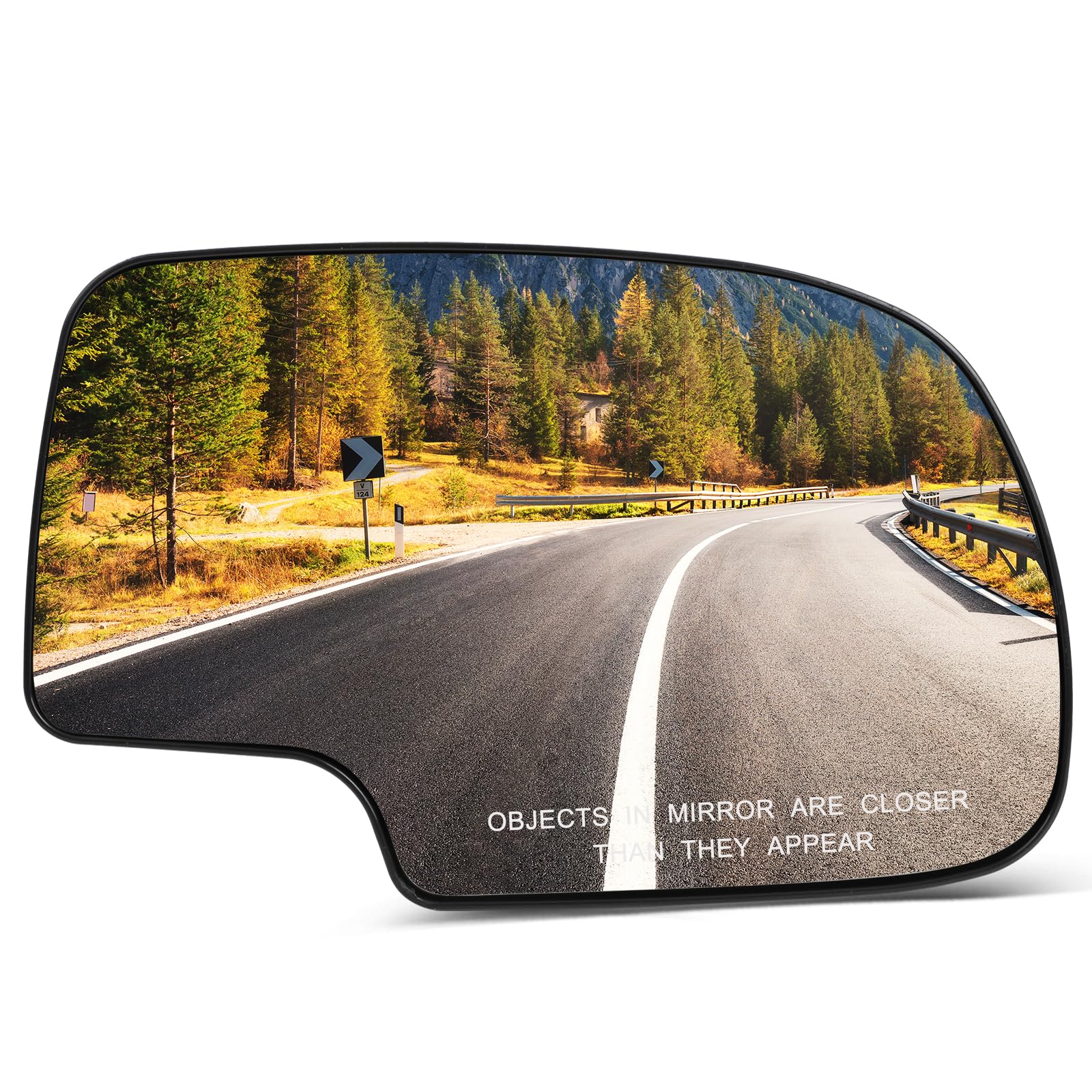 Photo 1 of SCITOO Passenger Side View Mirror Glass Fit For Chevy Silverado Tahoe For GMC Sierra Yukon 2000-2006 Suburban Non-heated Exterior with Backing Plate Chrome Side Mirror GM1325105