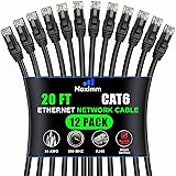 Maximm Cat 6 Ethernet Cable 20 ft