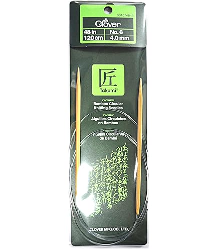 Amazon.com: Clover Takumi Bamboo 36 Inch Circular Knitting Needle
