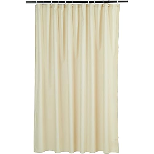 Amazon Basics Waffle Texture Bathroom Shower Curtain - Beige, 72 Inch