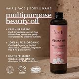 Fushi Organic Jojoba Oil 100ml UK Made Vitamin E Skin Hair Care Vegan view 2