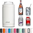 DUALIE 3 in 1 Insulated Can Cooler - 15+ Colors - Universal Size for 12 oz Cans, Slim Cans, and Bottles