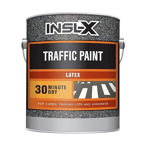 INSLX TP221009A01 Acrylic Latex Traffic Paint, 1 Gallon, White in Bahrain Whizz Coatings