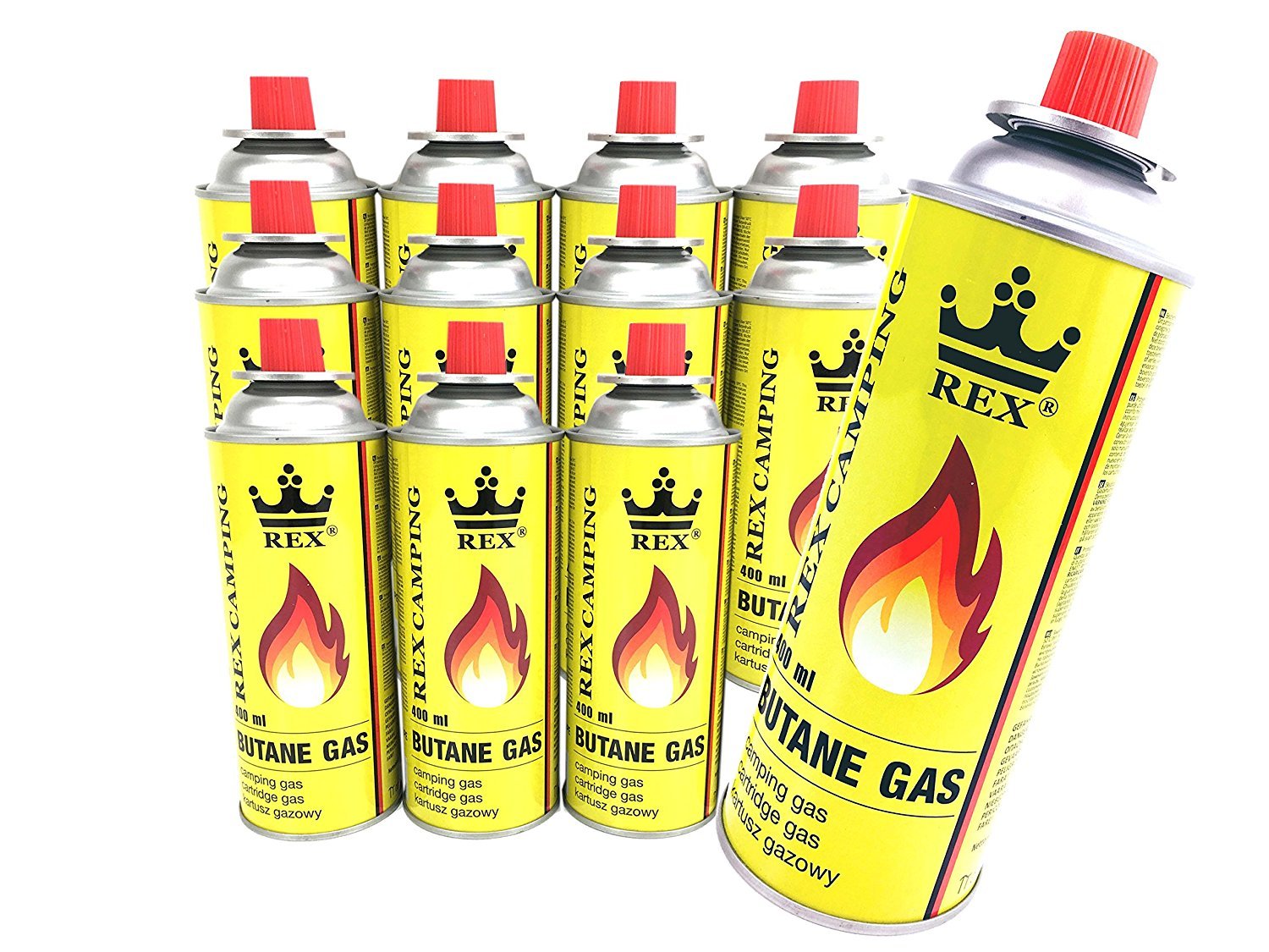 Lote de 12 pack Rex camping gas butano de gas à 227 g Volumen Pro ...