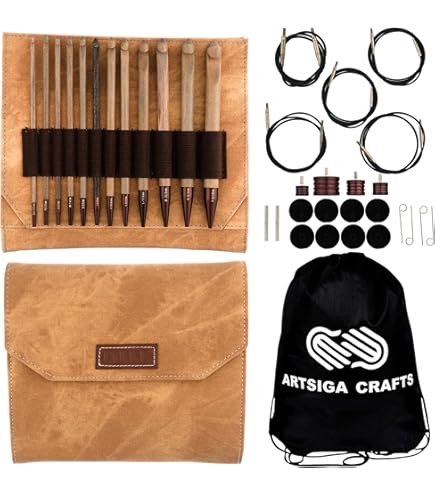 Amazon.com: Lykke Driftwood Interchangeable Tunisian Crochet Hooks