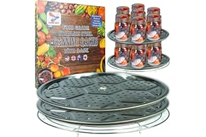 Supa Ant 3-Pack Canning Rack for Water Bath - Stainless Steel 10.8in 2 Canning Supplies Rack & 1 Base for Pressure Canner - F