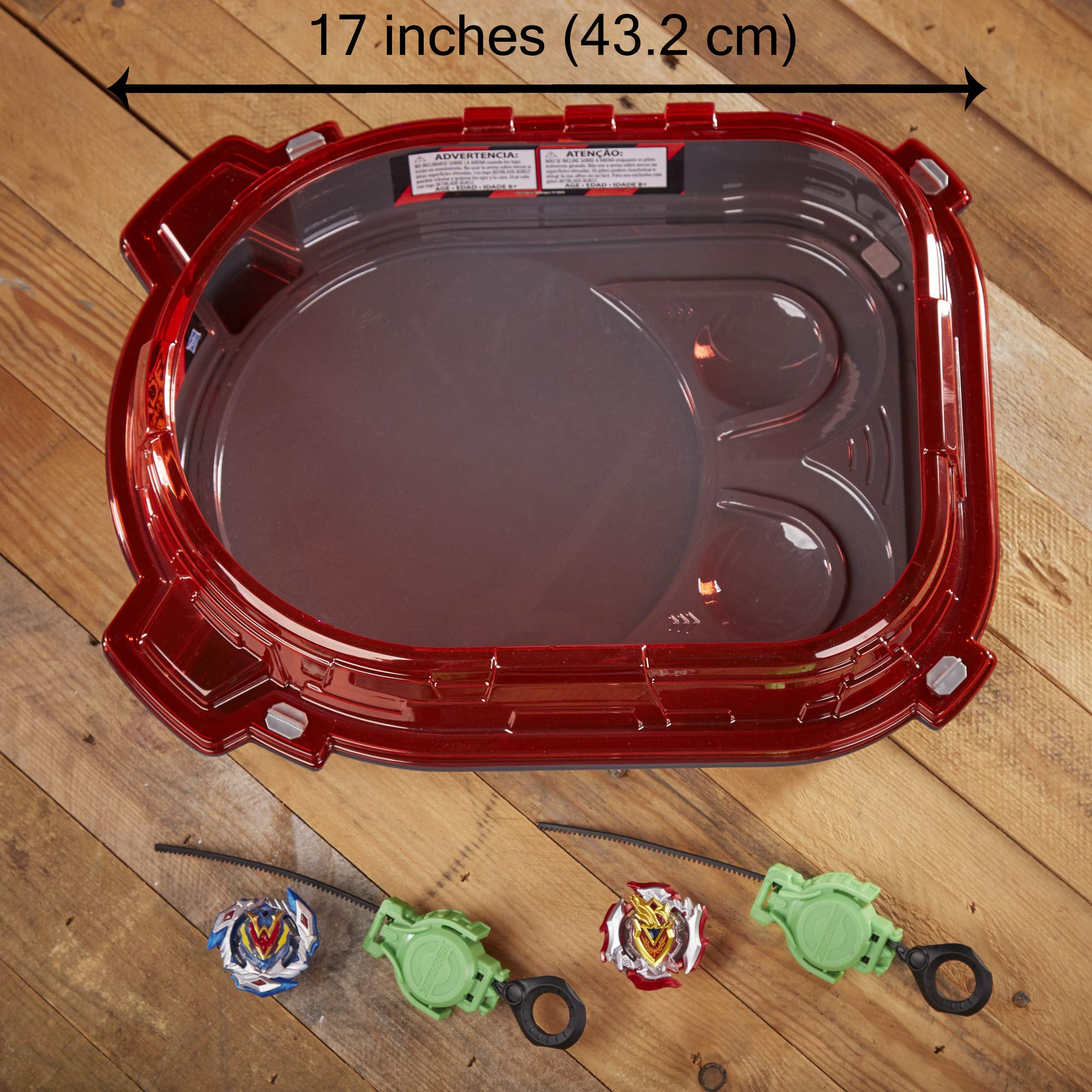 Beyblade Burst Turbo Slingshock Rail Rush Battle Set - Complete Set Burst Beystadium, Battling Tops, and Launchers (Amazon Exclusive) - Image 4