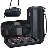 JSAUX Carrying Case for Nintendo Switch 2 2025, Hard Shell Travel Case with 20 Game Card Slots, Large Accessory Pocket for Jo