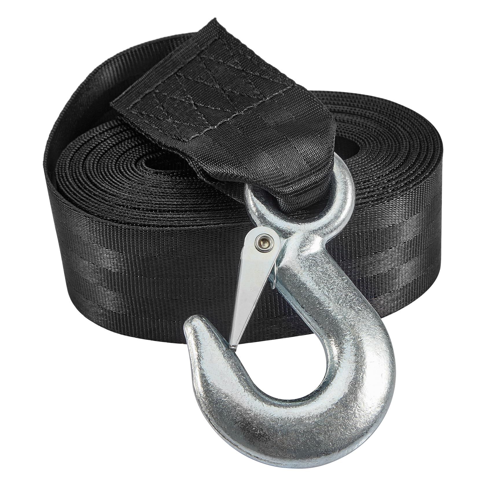 CarBole Heavy Duty Tow Rope,Marine Boat Trailer Winch Strap with Hook,Tow Belt,2 inches x20 feet,Work Limited 3300 lbs for Cars Trucks Boat