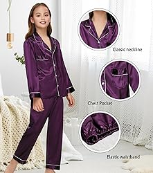 ALHAVONE Kids Girl Pajama Set with Headband