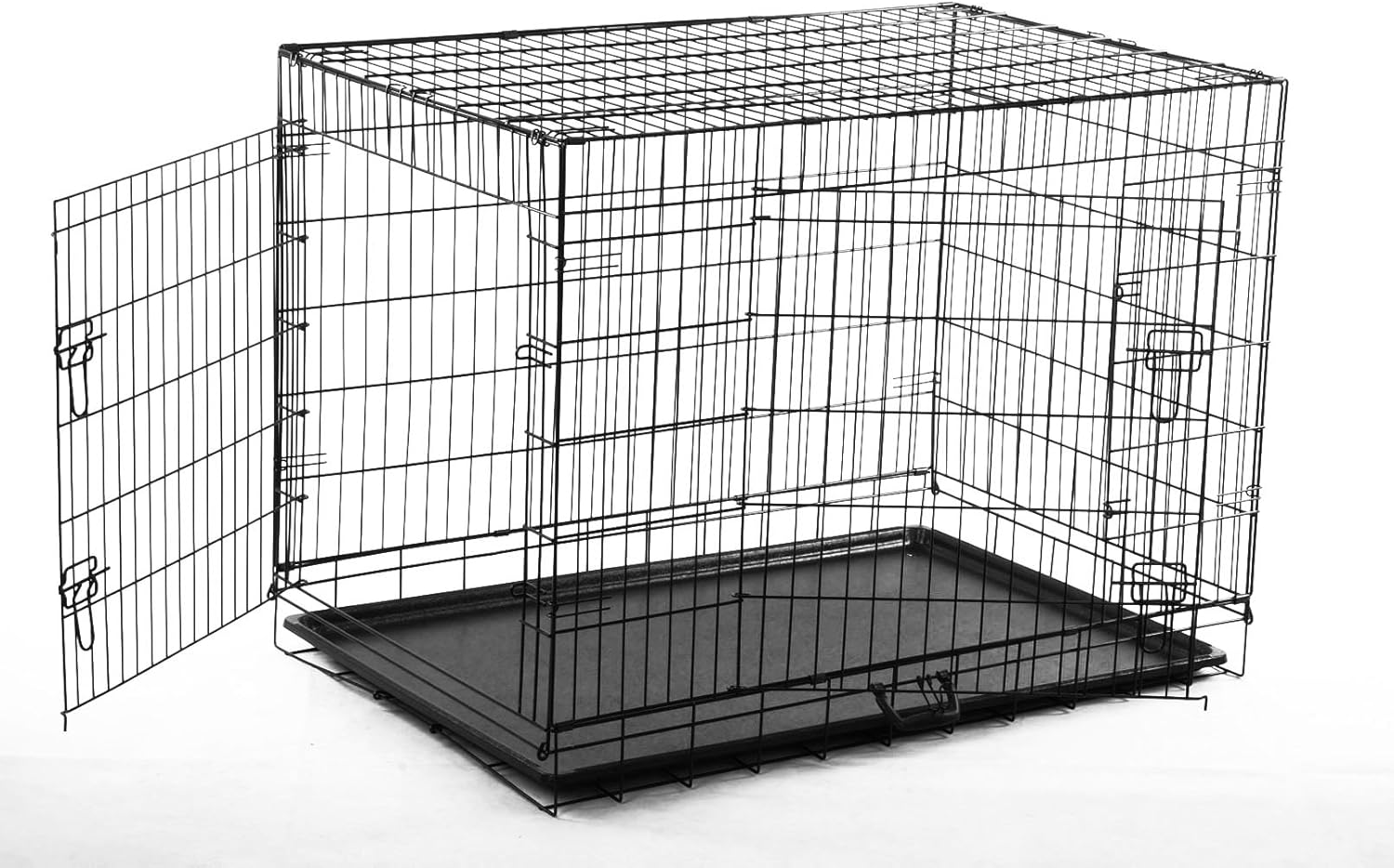 PawHut 30inch Two Door Folding Metal Dog Crate Cage Kennel Amazon.ca Pet Supplies