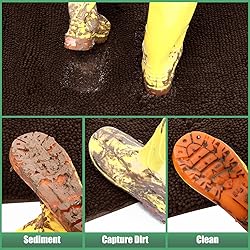 IM HOME Durable Chenille Absorbent Door Mat Indoor