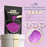 Lifestance Violet 450g Hard Wax Beads for Full Body Brazilian Bikini view 2