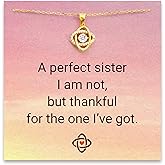 STORYJEWELLERY Sister Christmas Gifts, Sister Necklace, Birthday Gifts from Sisters Adult, Sterling Silver Knot Necklace, Sisterhood Jewelry, Sisterhood Jewelry, Xmas Presents