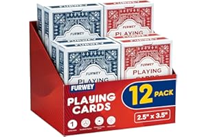 Playing Cards 12 Pack,Poker Size Standard Index,Large Digital Printing,for Blackjack,Euchre,Canasta Card Game,Casino Grade Po