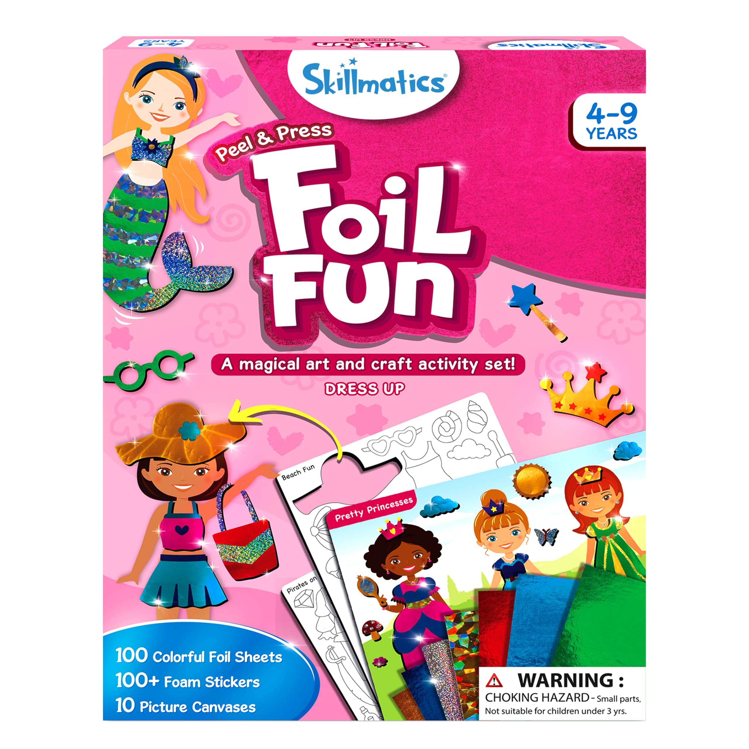 Skillmatics Foil Fun - Dress Up, No Mess Art for