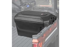 KEMIMOTO UTV Storage Box 45L Waterproof Bed Cargo Box Compatible with 2013-2025 Polaris Ranger 570 700 900 1000/Ranger XP (Ri