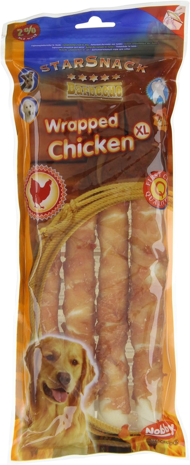 Nobby Star Snack Barbecue Wrapped Chicken, Extra Large, 4 count (Pack of 1) - Image 4