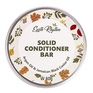 Soapworks Solid Conditioner Bar with Argan & Castor oil, For Wavy & Curly Hair, Certified Natural, Plastic Free - 80 GM