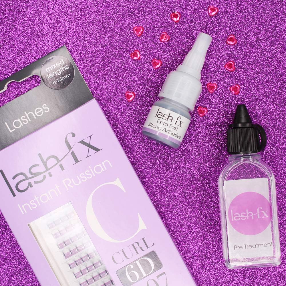 Lash FX Prefanned Russian Volume 10D C curl Thickness 0.07 mm - 9 mm - Image 5