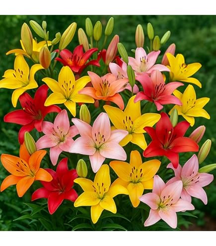 Amazon.com : Mixed Oriental Lilies (8 Pack of Bulbs) - Freshly Dug