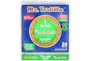 Mr. Tortilla 1 Net Carb Tortillas (Pico de Gallo, 24 Count (Pack of 1))