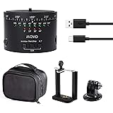 Movo Photo MTP-11 Motorized Panoramic Time Lapse Tripod Head with Variable Speed, Time and Direction with Built-in Rechargeable Battery - Perfect DSLR Cameras, GoPro and Smartphone Timelapse Rotator