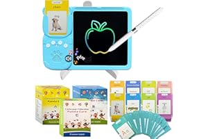 French&English Talking Flash Cards for Toddlers - LCD Writing Tablet Kids - Drawing Tablet Toddler Toys 510 Sight Words for A