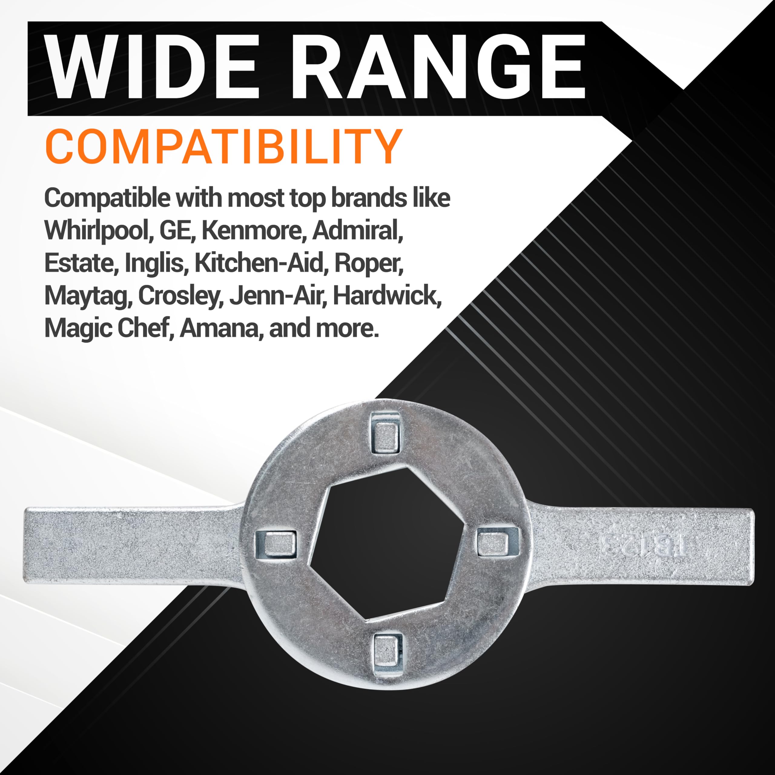 BlueStars Ultra Durable TB123A Washing Machine Spanner Wrench Replacement Part - Compatible with for Maytag, G.E, Kenmore, Whirlpool Washers - Replaces AP4503397 TB123B ERTB123A AP6832671