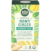 Whole Foods Market, Organic Mint Ginger Herbal Tea, 20 Count
