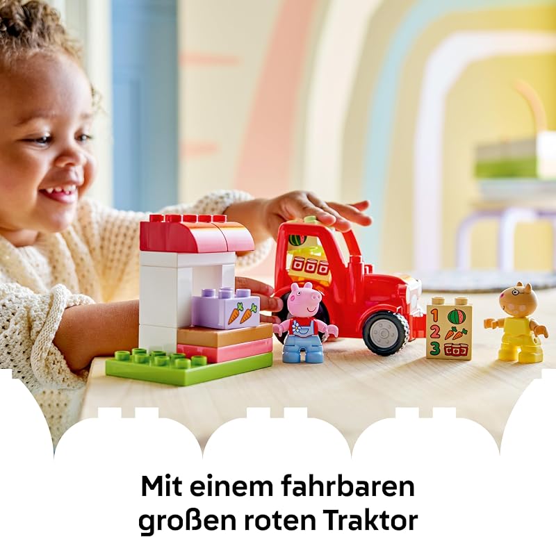 DUPLO Peppa Pig Traktor und Marktstand 10468