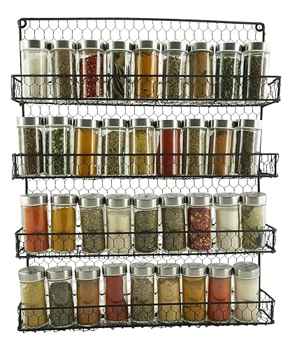 Buy Spice Rack Organizer Country Rustic Wire Style Great Storage