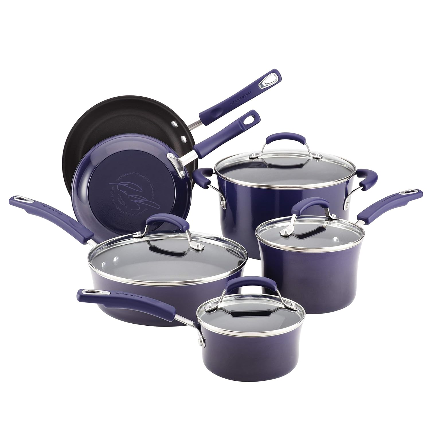 Best rachael ray 10 piece cookware set yellow